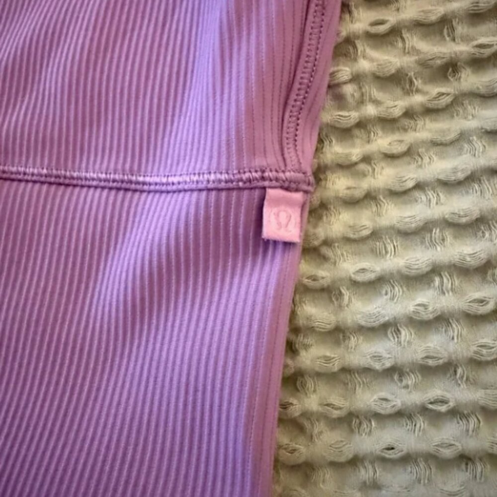 Lululemon Lilac Smoke Lavender Purple Ebb to Street Racerback Crop Tank Top 12 - Picture 5 of 6